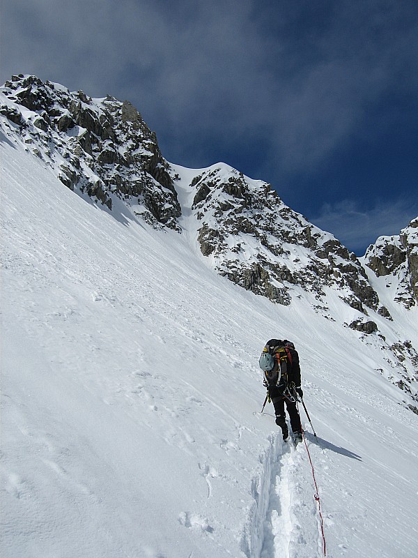 #5 presque au col : beaucoup de neige au col de saleina presque au col : beaucoup de neige au col de saleina