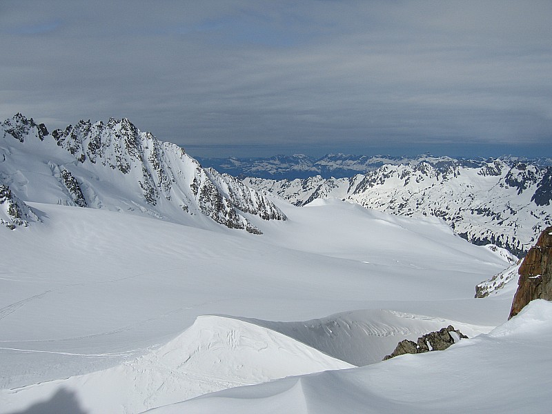 #3 vue sur le galcier du tour : qui on traverse vue sur le galcier du tour : qui on traverse