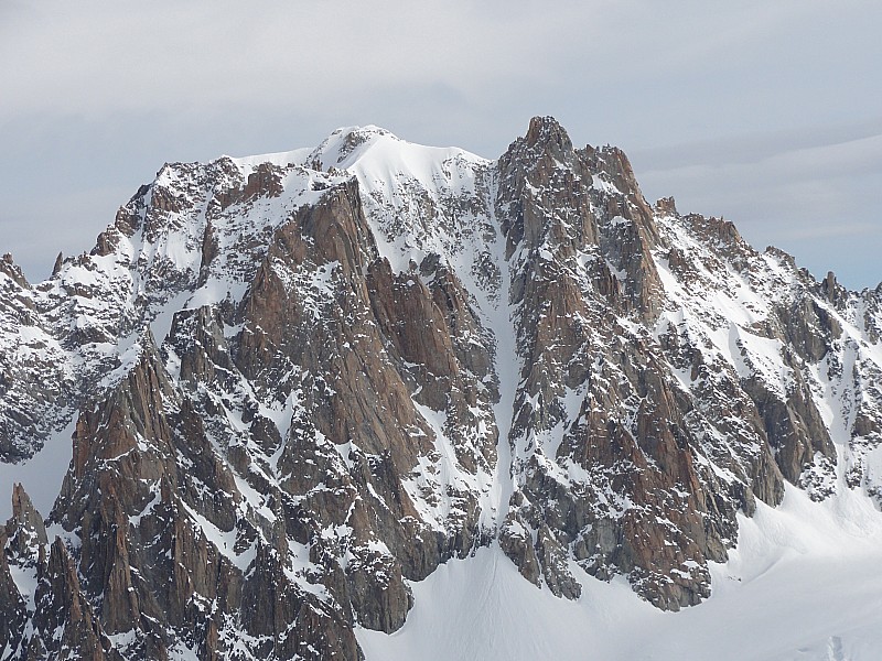 #3 Col des Cristaux : Vue du Y à l Col des Cristaux : Vue du Y à l'aiguille d'Argentière - branche de droite ne sort pas!