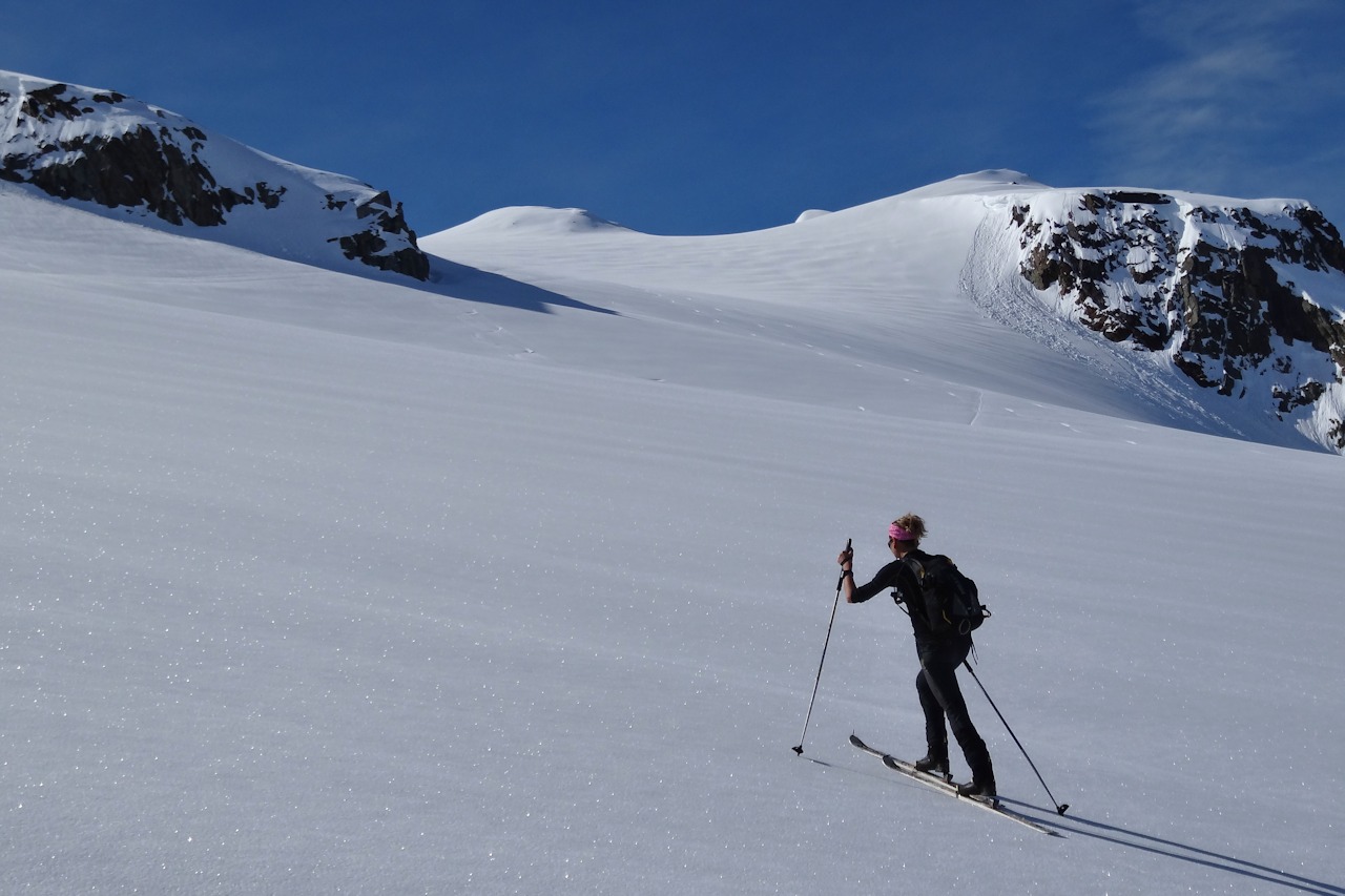 Vers 2900 m : En direction du Col de Loydon Est.