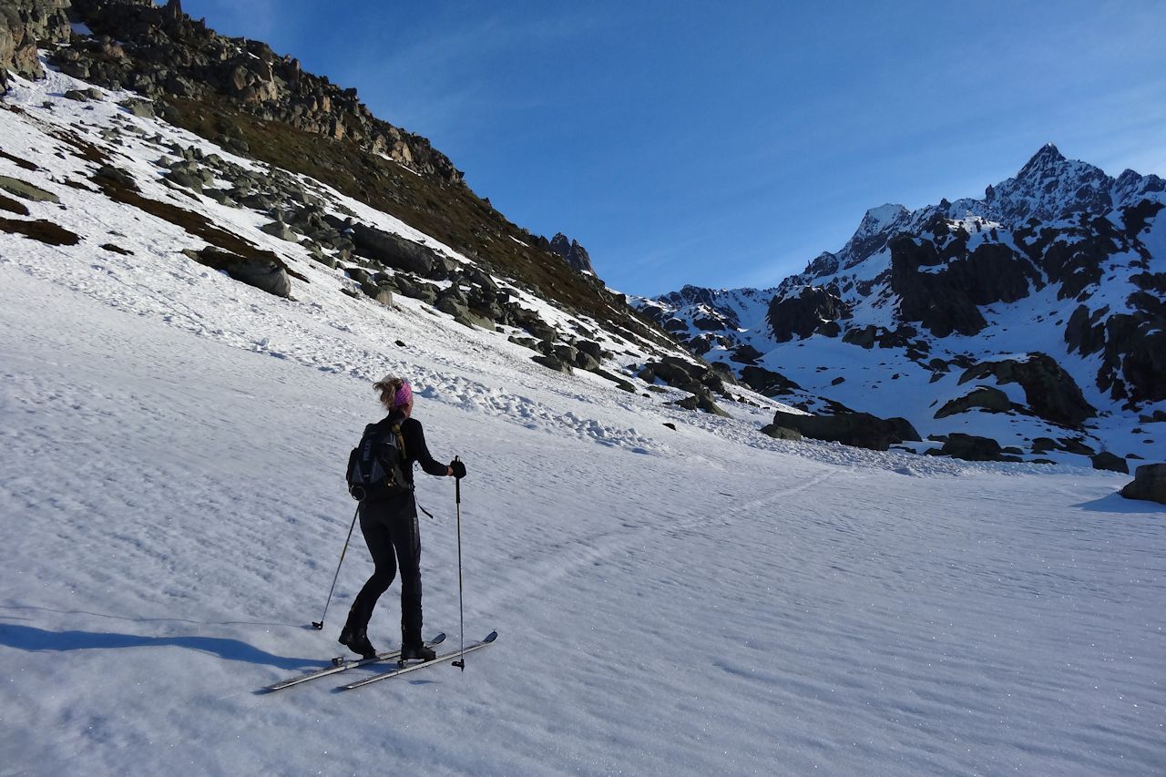 Replat de la Sassière : Peu après le refuge.