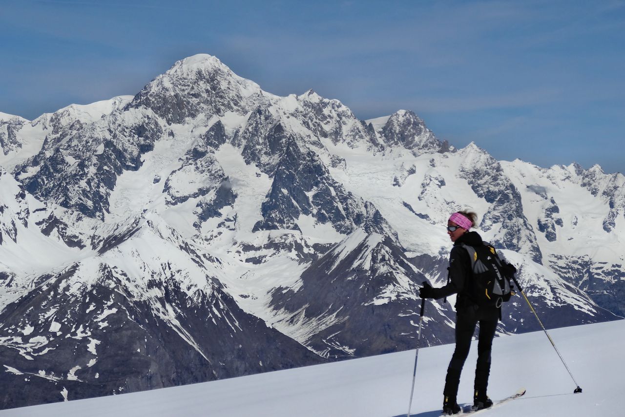 Un dernier coup d'oeil : Avant de plonger sur le Glacier du Grand.