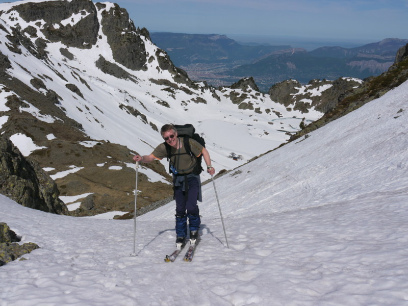 #1 au dessus du col des lessines : Grenoble en arrière plan au dessus du col des lessines : Grenoble en arrière plan