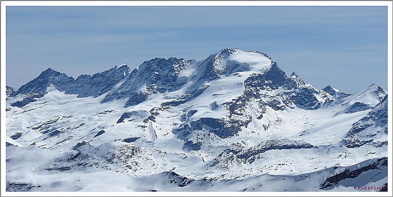 Depuis le sommet : Grand Paradis