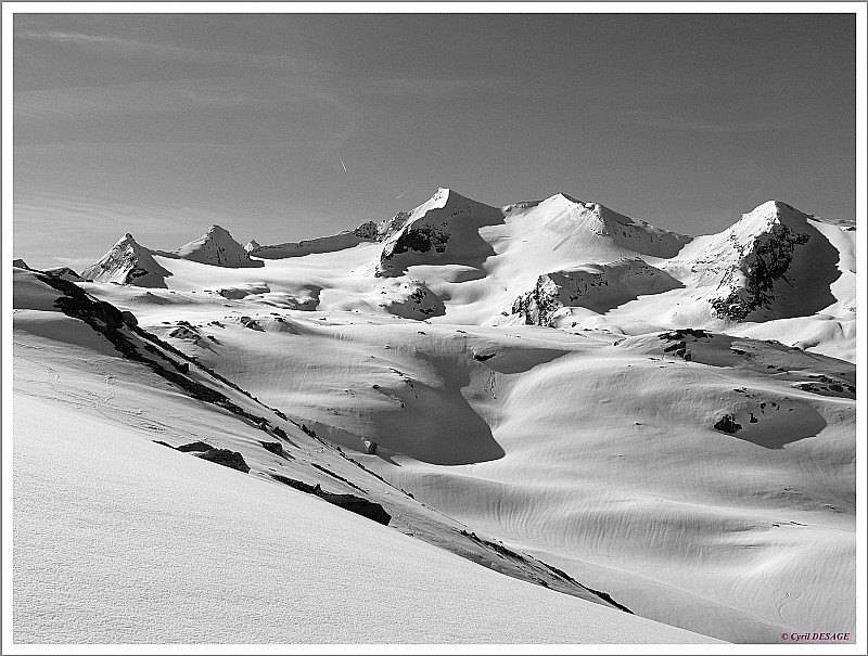 Grande Aiguille Rousse ... : et le glacier des Sources de l'Isère