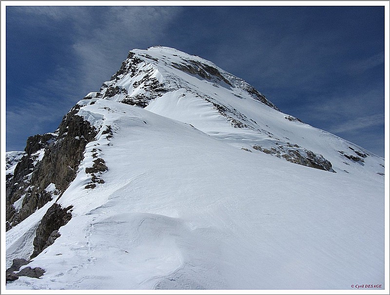 Depuis le col de la Tsantelein : Tsanteleina face Nord