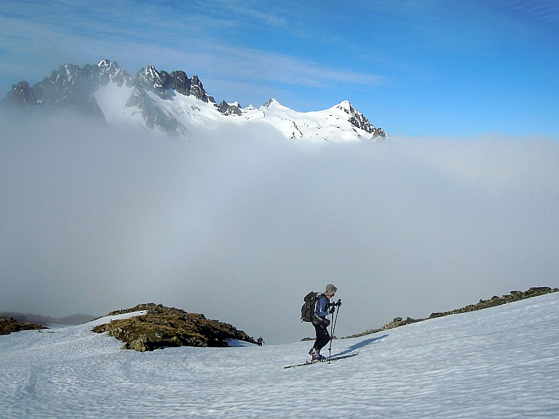 #2 vers 2500 : On sort des nuages. La neige devient "béton". vers 2500 : On sort des nuages. La neige devient "béton".