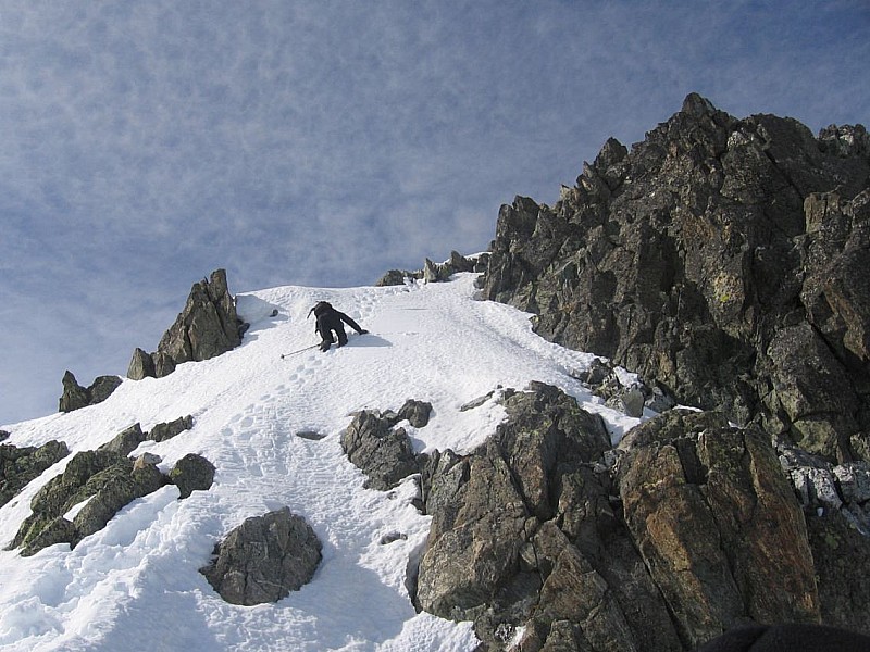 #2 aiguille d aiguille d'olle : les derniers metres
