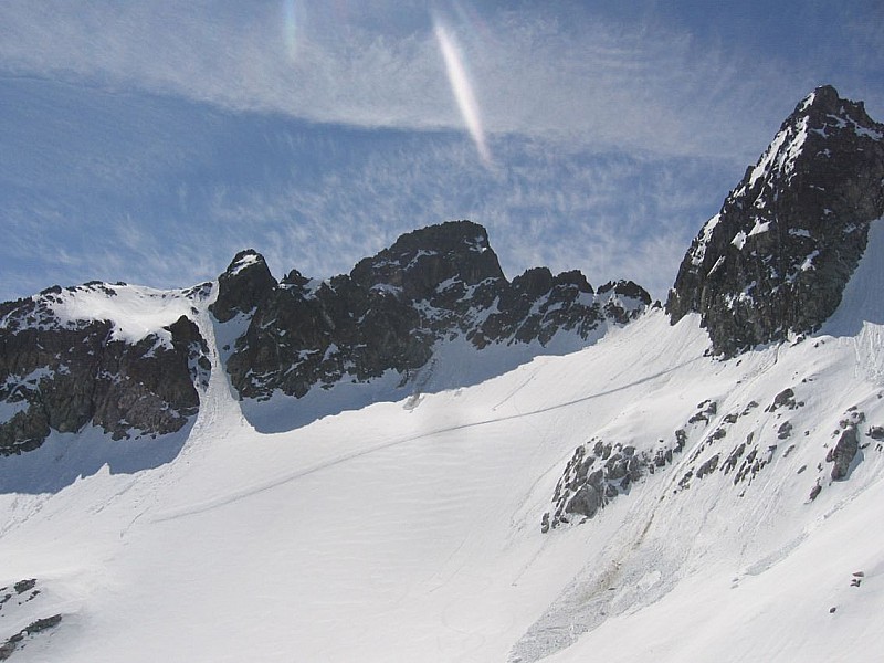 #1 glacier de l glacier de l'argentiere : et couloir nord ouest