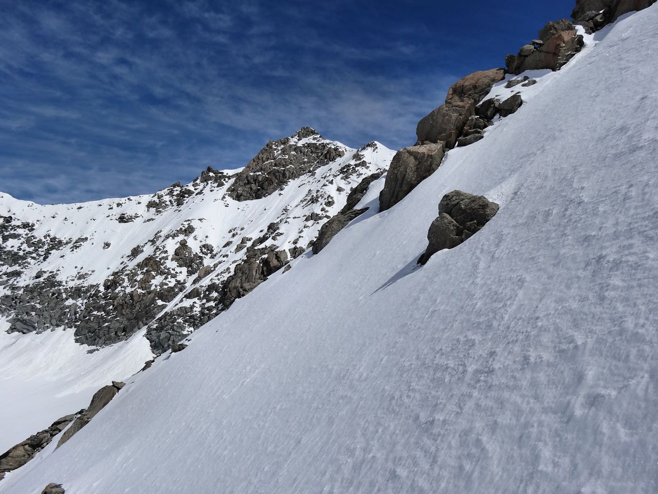 #7 Dans la face S-O : Devant l Dans la face S-O : Devant l'Aiguille de Polset.