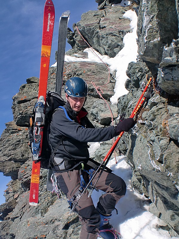 #5 mont pourri : patrick au passage du col des roches mont pourri : patrick au passage du col des roches