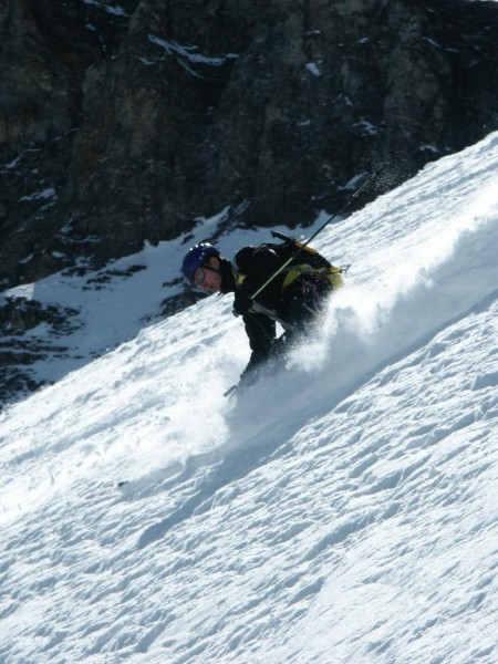 #15 Grande Casse : Etienne à l Grande Casse : Etienne à l'attaque : pas mal la neige pour une mi-juin !