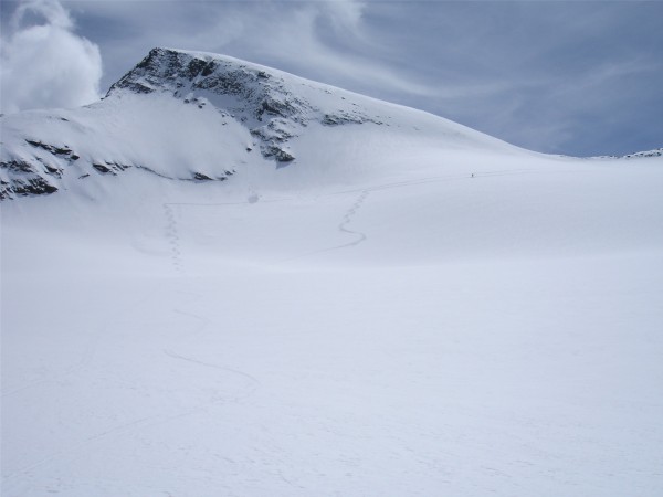 Descente du Baounet : La neige est excellente sur le glacier du Baounet