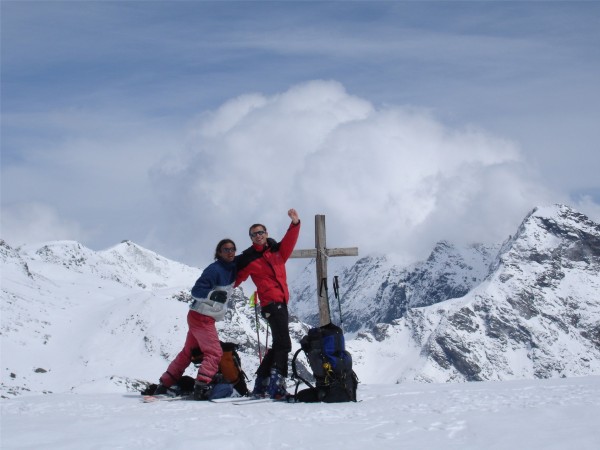 #7 Au col de l Au col de l'Autaret : Sylvain et Seb au col de l'Autaret, le bonheur d'être en montagne