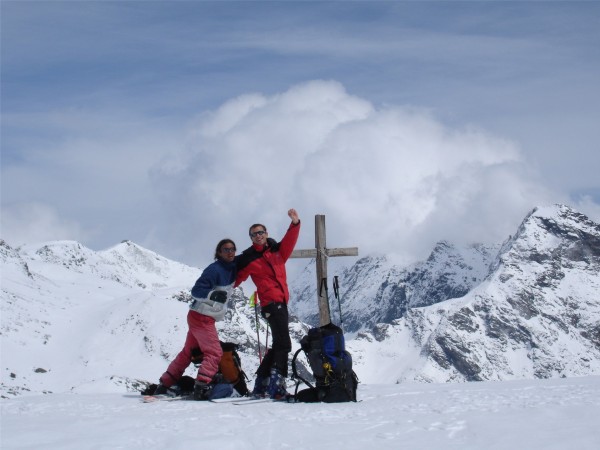 Au col de l'Autaret : Sylvain et Seb au col de l'Autaret, le bonheur d'être en montagne