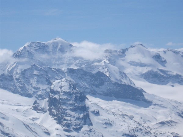 Les Ciamarella : La grande Ciamerella (face nord : 5.4) et sa petite soeur