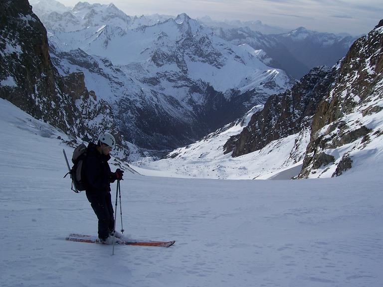 Glacier de la surette : Sur le glacier, en bonne neige