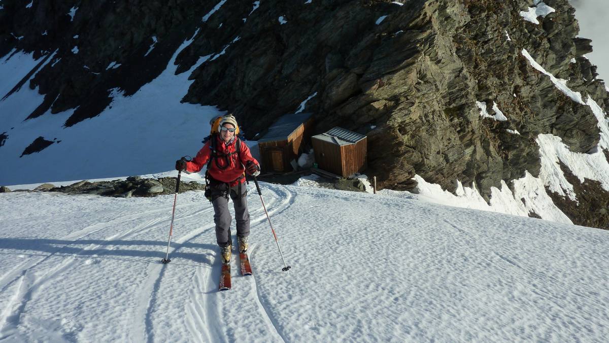 départ du bivouac : une nuit en amoureux à 3000m !!