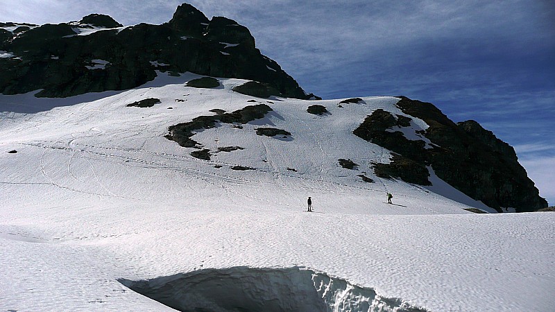 #3 Vers le verrou du Doménon : Le torrent sculpte la neige Vers le verrou du Doménon : Le torrent sculpte la neige
