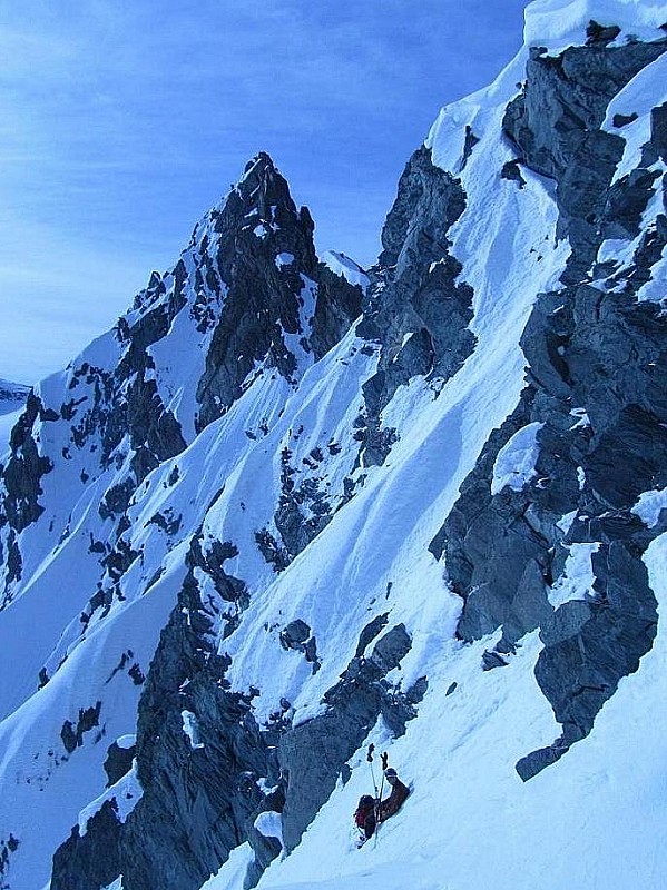 #7 Couloir E du Péclet : On peut attendre longtemps que la neige transforme... Couloir E du Péclet : On peut attendre longtemps que la neige transforme...
