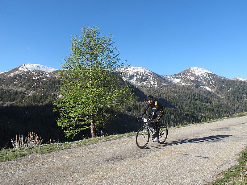 Dernier metres en velo : sous le soleil.