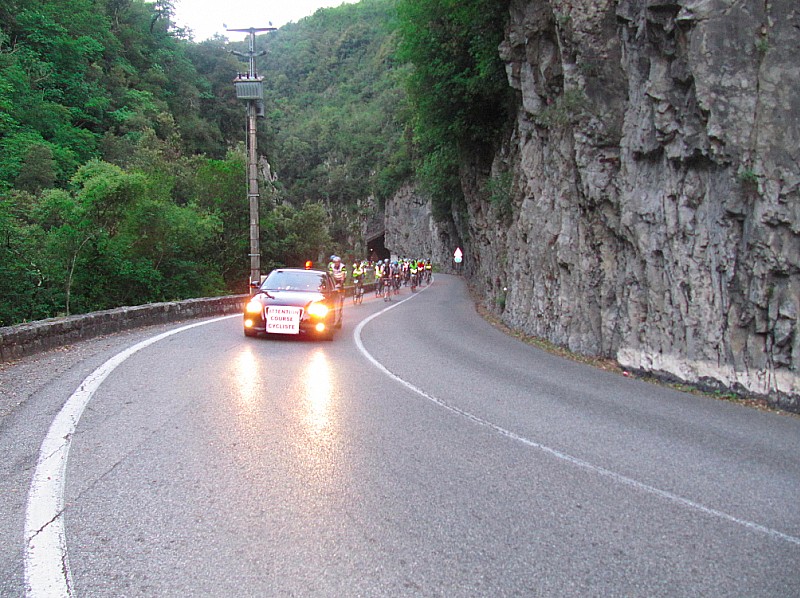 Gorge de la Vésubie : Gorge de la Vésubie, le jour est levé