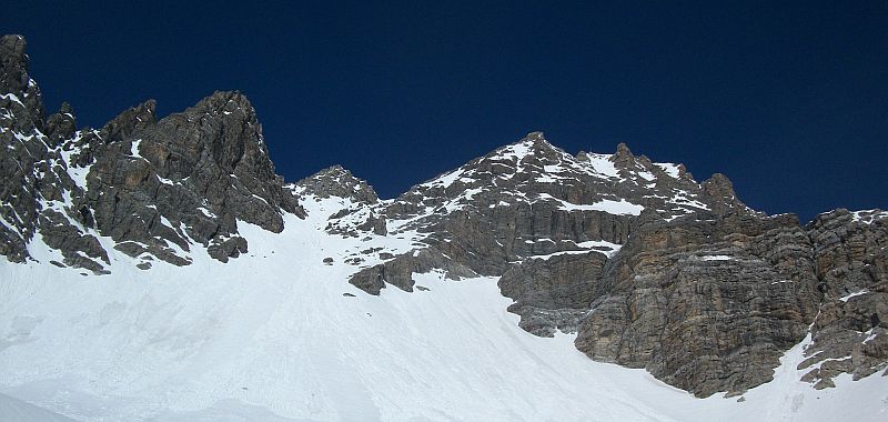 #9 Etat des lieux : montée couloir de gauche et sortie brêche sud Etat des lieux : montée couloir de gauche et sortie brêche sud