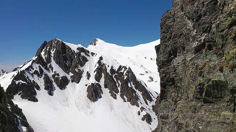 #11 Rocher blanc encore lui ! : Vu de la Brèche d Rocher blanc encore lui ! : Vu de la Brèche d'Argentière !