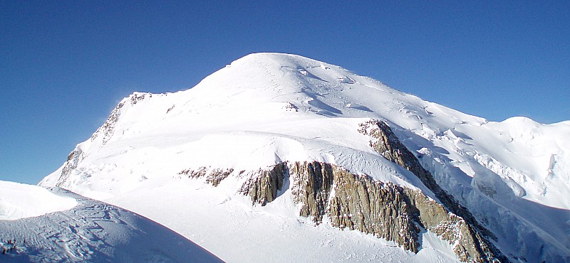 #27 Mur de la côte et Mt Blanc : Y Mur de la côte et Mt Blanc : Y'a plus qu'à mais le vent est très fort.