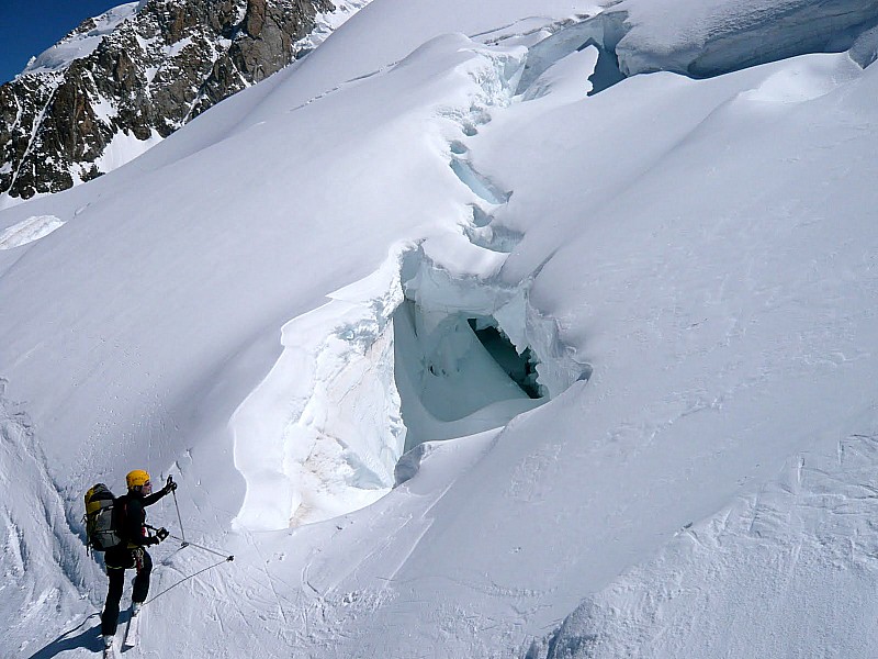 #36 Grands Mulets : De belles crevasses. Grands Mulets : De belles crevasses.