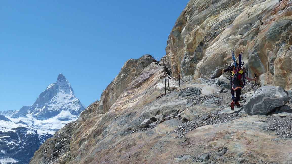#48 Retour vers Rotenboden : Dans la face sud déneigée de Gornergrat Retour vers Rotenboden : Dans la face sud déneigée de Gornergrat