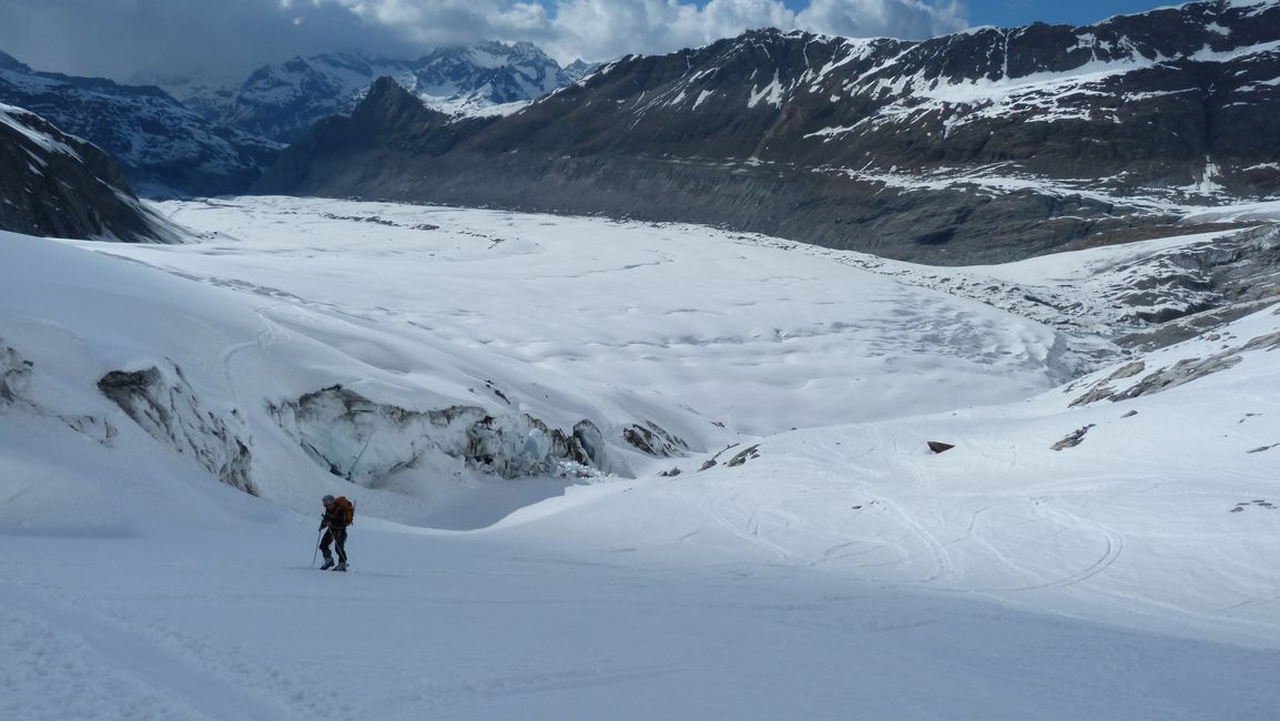 #10 Régis à l Régis à l'oeuvre : Au dessus de l'immense glacier du Gorner