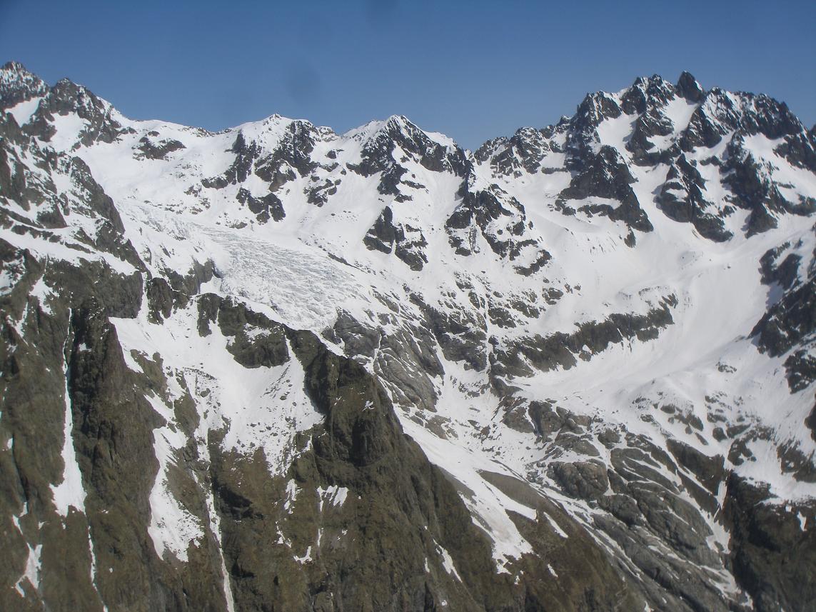 #13 conditions du glacier blanc : du sommet de la bosse conditions du glacier blanc : du sommet de la bosse
