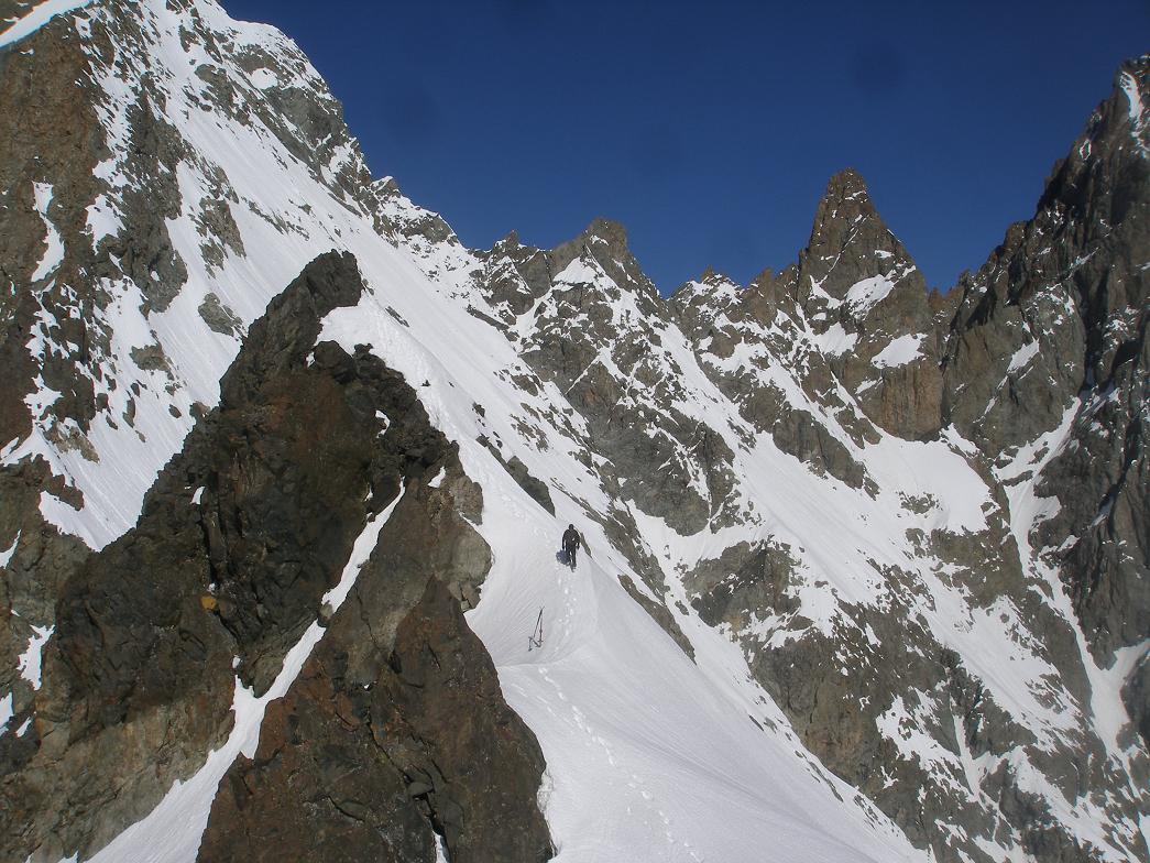 #6 fredo déscend de son trône : en fond,le fifre,col des avalanche,et l fredo déscend de son trône : en fond,le fifre,col des avalanche,et l'arète S de la barre