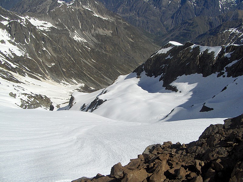 #4 Col de Malcros : Vue sur la partie orientale du glacier de l Col de Malcros : Vue sur la partie orientale du glacier de l'Aup