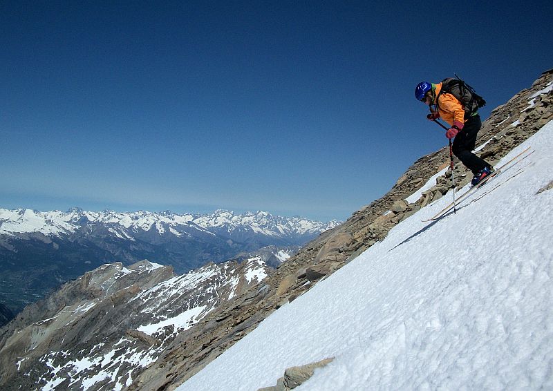 #9 départ ski : sous le sommet, bon grip départ ski : sous le sommet, bon grip