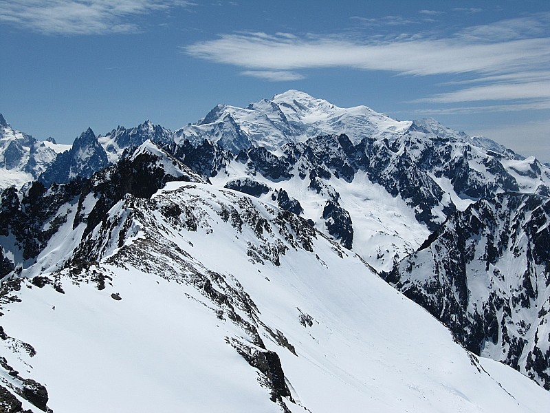 #5 Le massif du Mont Blanc : depuis la Pointe de la Terrasse. Le massif du Mont Blanc : depuis la Pointe de la Terrasse.