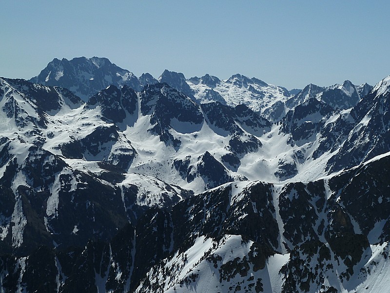 #3 Testa Gias dei Laghi : Argentera, col S et couloirs de Valrossa du sommet Testa Gias dei Laghi : Argentera, col S et couloirs de Valrossa du sommet