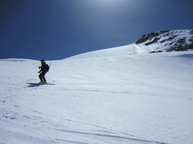 #15 Glacier du Vallonnet : Un bon grip malgré le faible niveau de transformation. Glacier du Vallonnet : Un bon grip malgré le faible niveau de transformation.