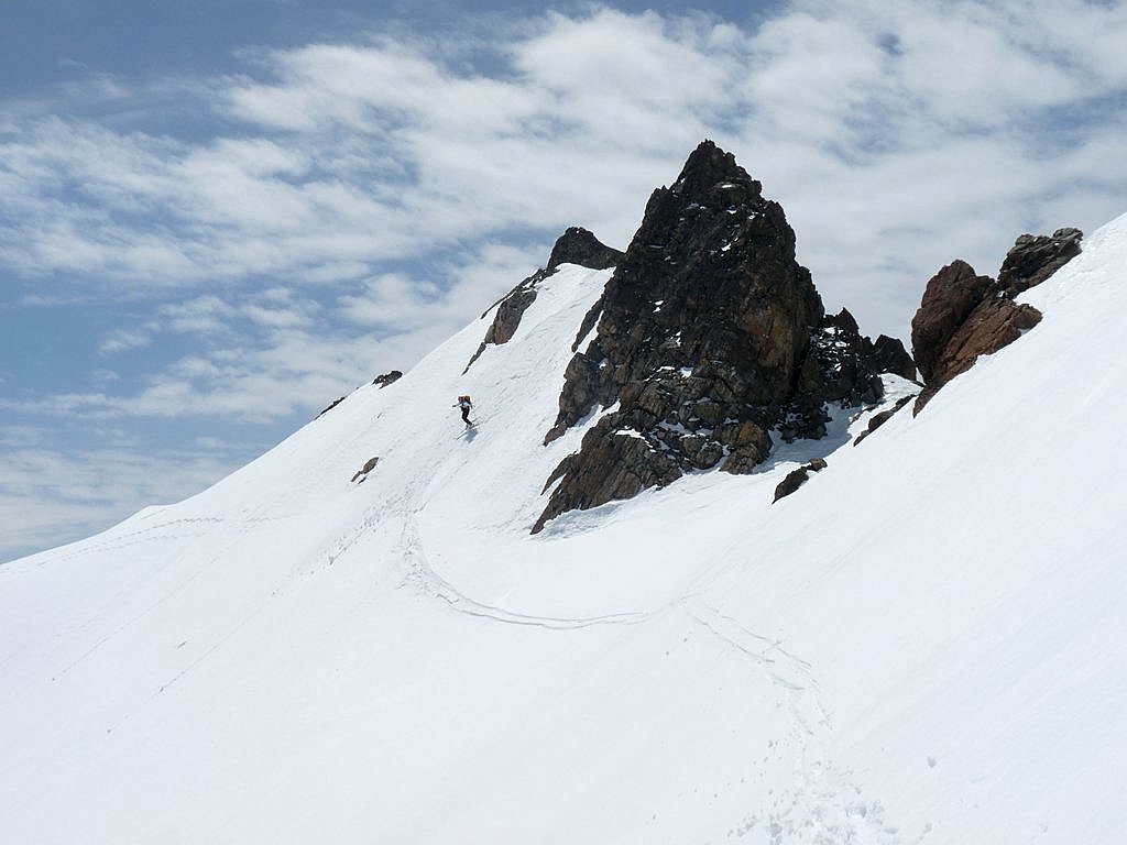 #12 Variante du col de l Variante du col de l'amiante : Sortie du col de l'Amiante, en passant par le sommet rocheux... ca devait pas etre par la!