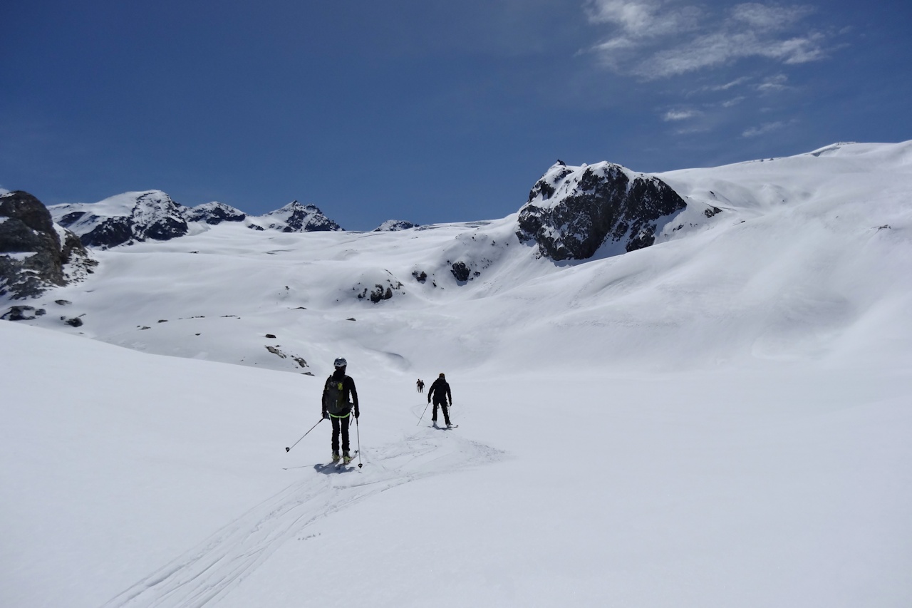 #23 Vers Lacs Neuves : Nous rejoignons le pied du glacier du Ruitor. Vers Lacs Neuves : Nous rejoignons le pied du glacier du Ruitor.