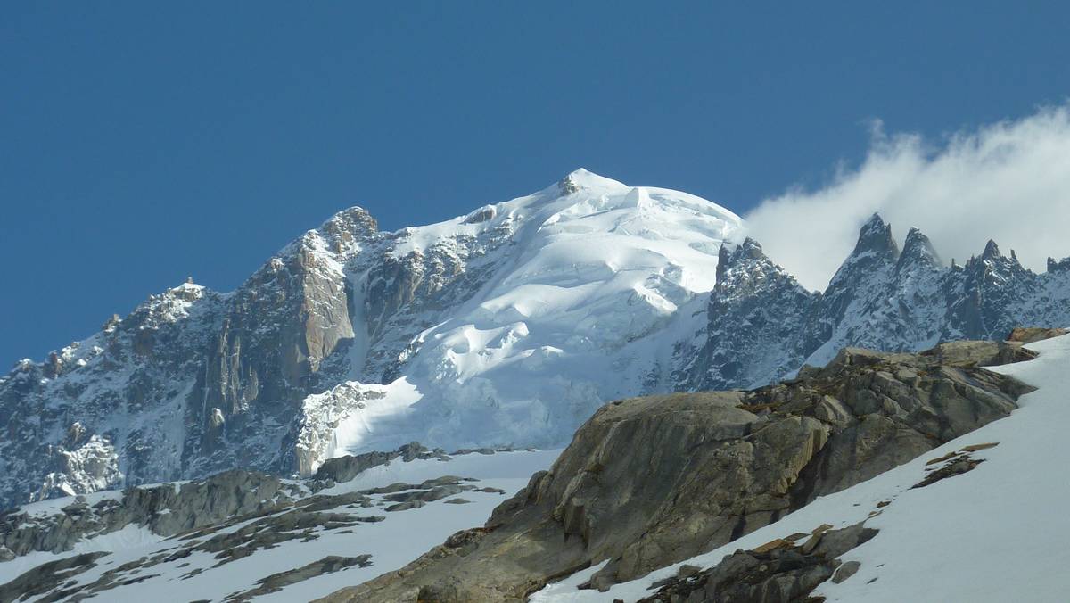 Aiguille Verte : lumiere du soir