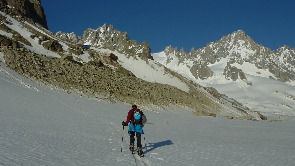 Refuge : arrivée au refuge d'Argentière