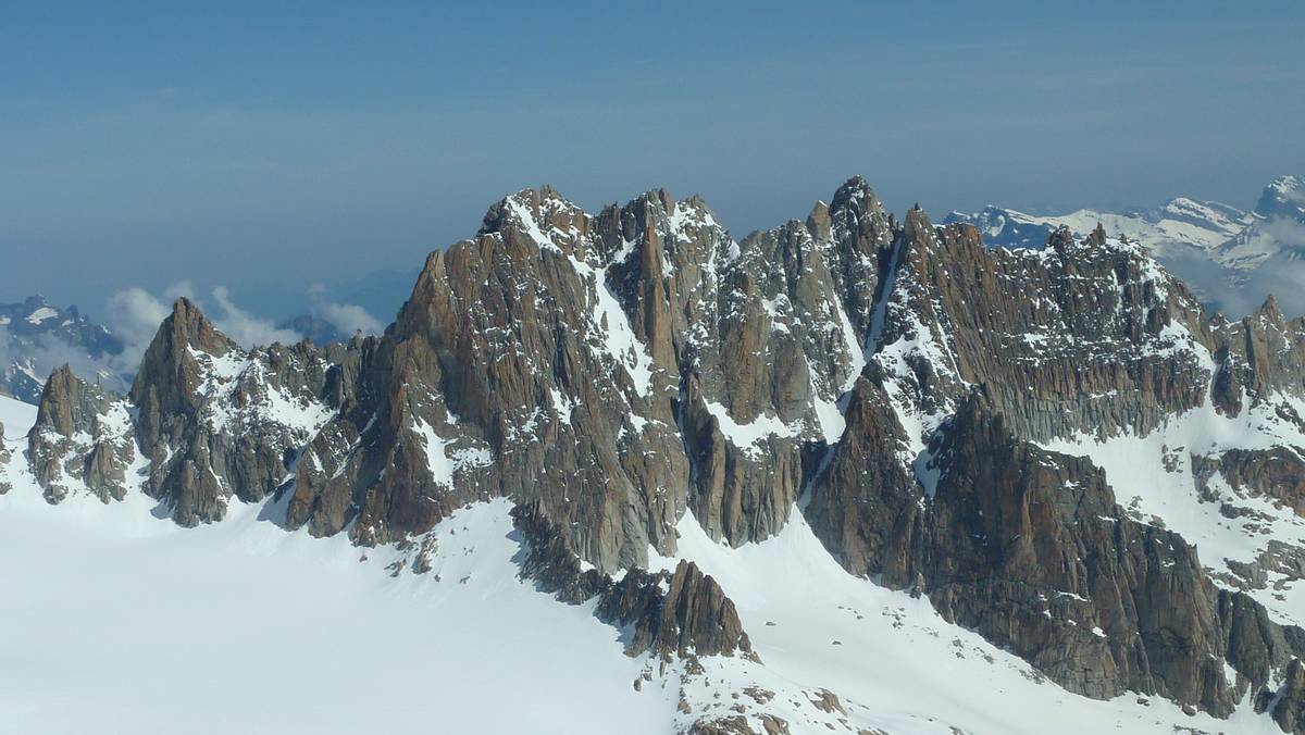 Aiguilles Dorées : versant sud des Aiguilles Dorées