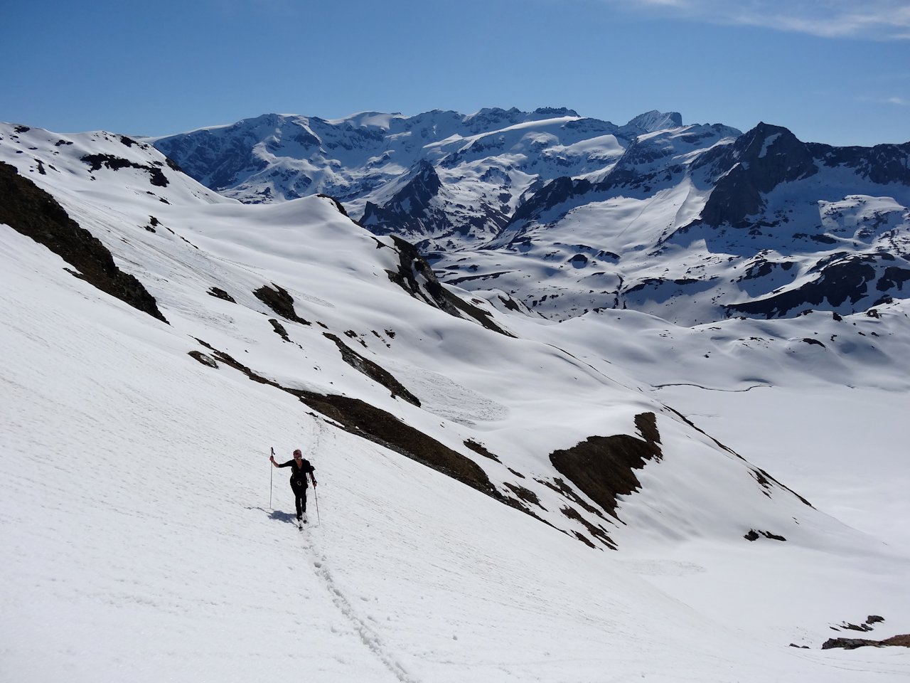 #6 Au dessus du Lac Blanc : Début de la pente Est. Au dessus du Lac Blanc : Début de la pente Est.