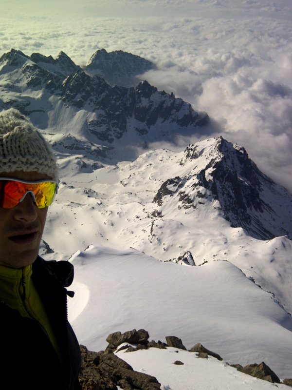 #2 Ceresole : Vue depuis l Ceresole : Vue depuis l'arete sur la pente intermediare