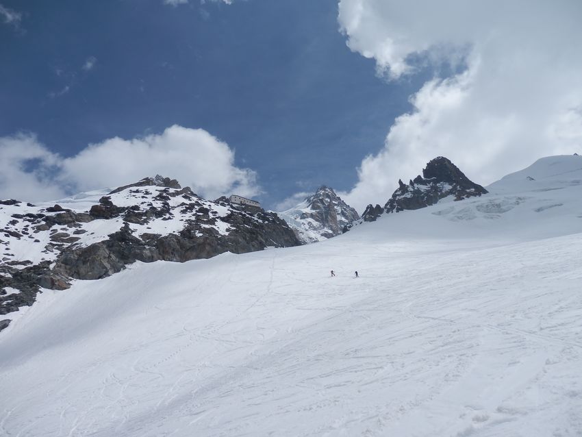 Arrivée au refuge : Grands Mulets