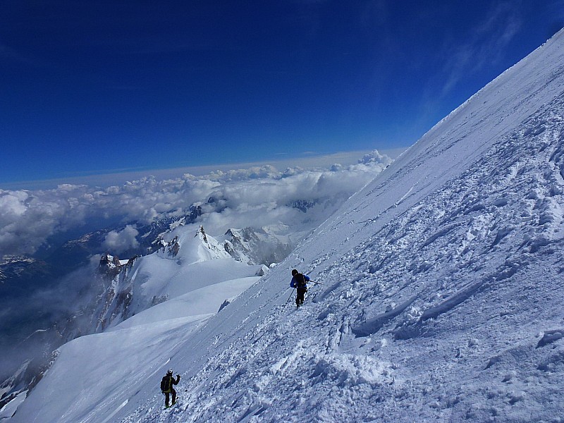 Descente : Haut de la Face Nord