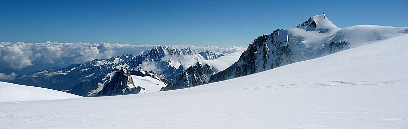 Itinéraire des 3 monts : Aiguille du Midi, Tacul, Mont Maudit: le début de la trilogie