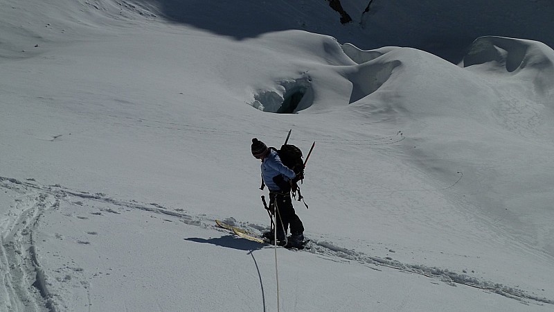#2 sur le glacier : Agnès sur le glacier : Agnès